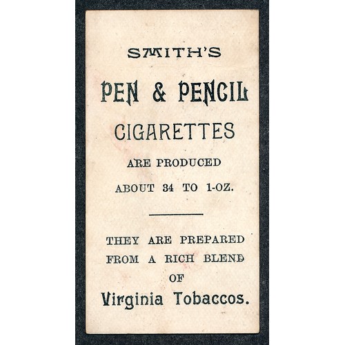 336 - F. & J. Smith 1899 Advertisement card Pen & Pencil packet, single card in good condition, small stai... 