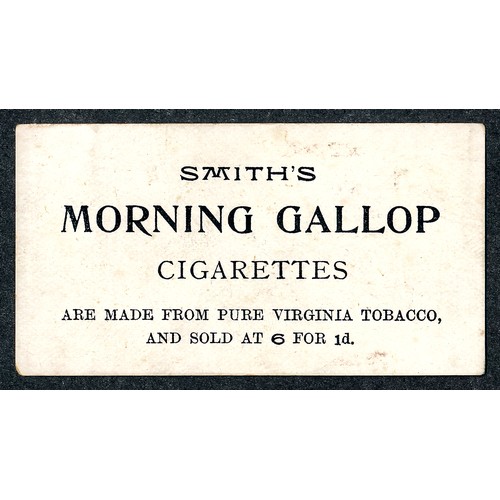 337 - F. & J. Smith 1899 Advertisement card Morning Gallop packet, single card in good condition.