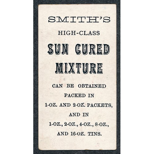 338 - F. & J. Smith 1899 Advertisement card Beauty Sun Cured Mixture