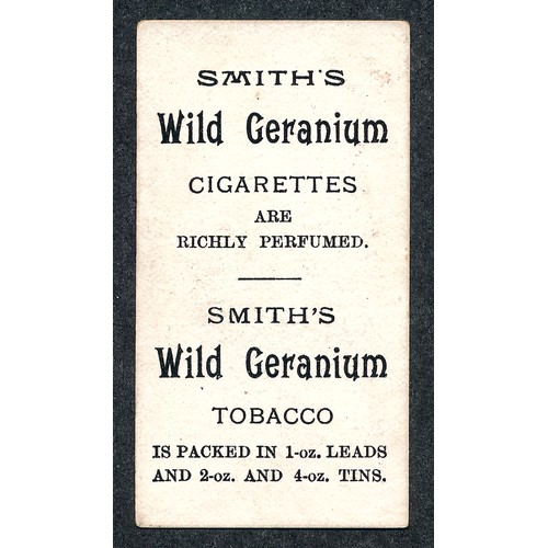 339 - F. & J. Smith 1899 Advertisement card wild Geranium packet, single card in good condition.