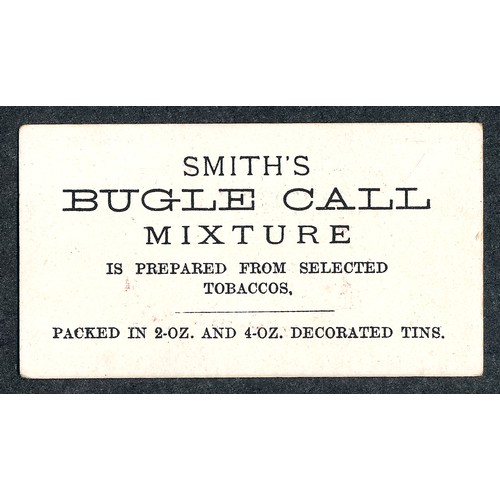 341 - F. & J. Smith 1899 Advertisement card Bugle Call packet, single card in good condition.