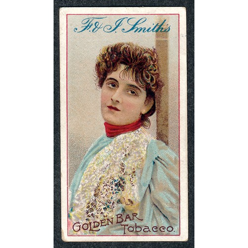 343 - F. & J. Smith 1899 Advertisement card Beauty Golden Bar, single card in about good condition.