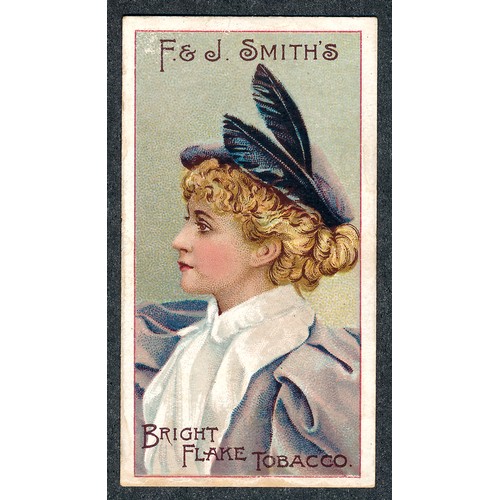 346 - F. & J. Smith 1899 Advertisement card Beauty Bright Flake Tobacco, single card in about good conditi... 