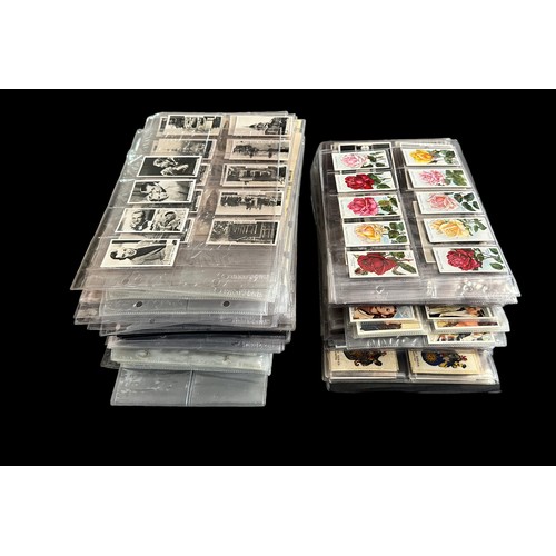 297 - Collection of cigarette cards, mainly complete sets in plastic sleeves, condition is variable, but m... 