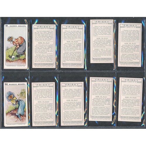 312 - Churchman 1935 Frisky full set of 52 cards in very good to excellent condition.