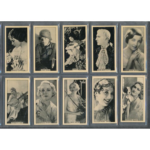 309 - Thomas Bear & Sons Cinema Artistes complete set of 50, in very good to excellent condition.