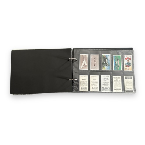 366 - Large trade card collection, complete and part sets in 6 albums and plastic sleeves, in mixed condit... 