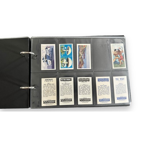 366 - Large trade card collection, complete and part sets in 6 albums and plastic sleeves, in mixed condit... 