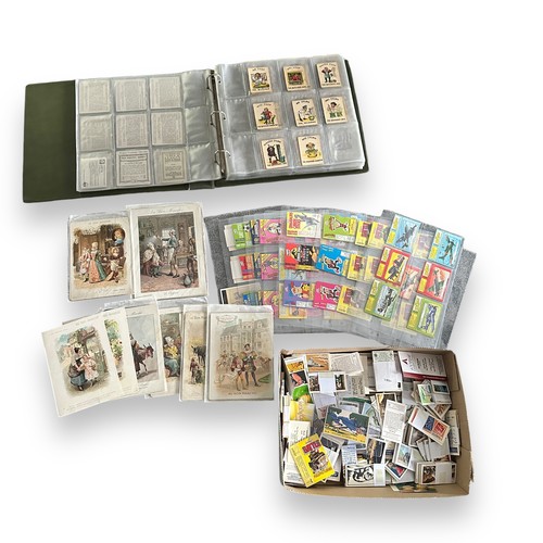 366 - Large trade card collection, complete and part sets in 6 albums and plastic sleeves, in mixed condit... 