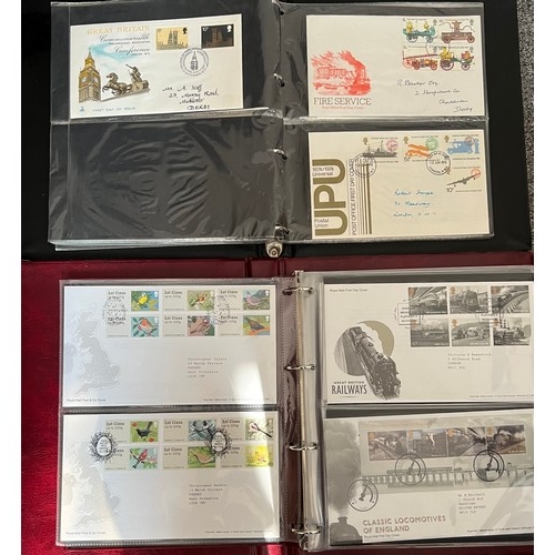 166 - Great Britain FDC`s collection in 5 albums and loose with issues to 2017. Mostly commemoratives with... 