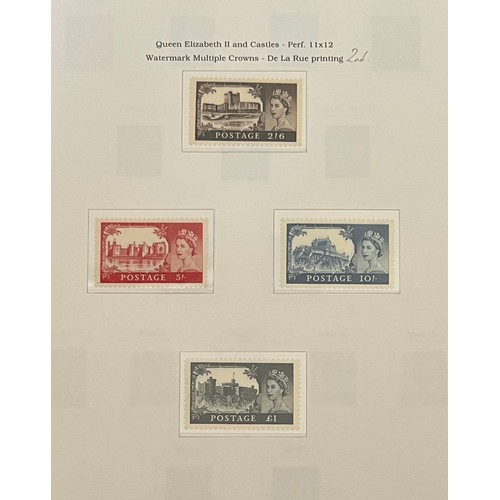 108 - Great Britain QEII 1952-70 UM collection in Universal album, including 1955 Waterlow, 1958 1st DLR, ... 