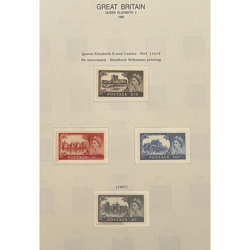 108 - Great Britain QEII 1952-70 UM collection in Universal album, including 1955 Waterlow, 1958 1st DLR, ... 