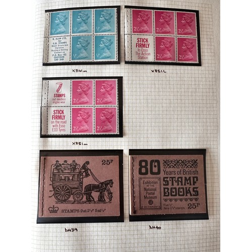 109 - Great Britain stitched booklet collection in SG Senator album and stock leaves with some pre-1971 bu... 