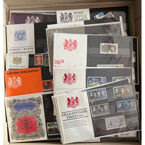 105 - Great Britain 1964-70 Presentation Packs collection in box, including 1964 Forth Road Bridge, Botani... 