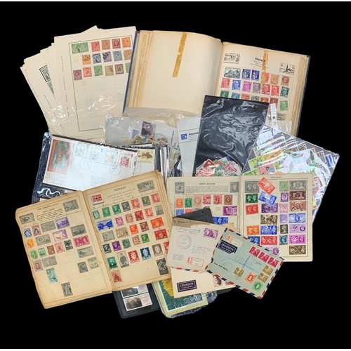 10 - World stamp collection loose in box, including; Malaya, world issues in hobby stockbooks, GB FDC's, ... 