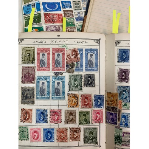 9A - World stamp collection in old well-filled The Lincoln Stamp album, strength in early issues, to incl... 