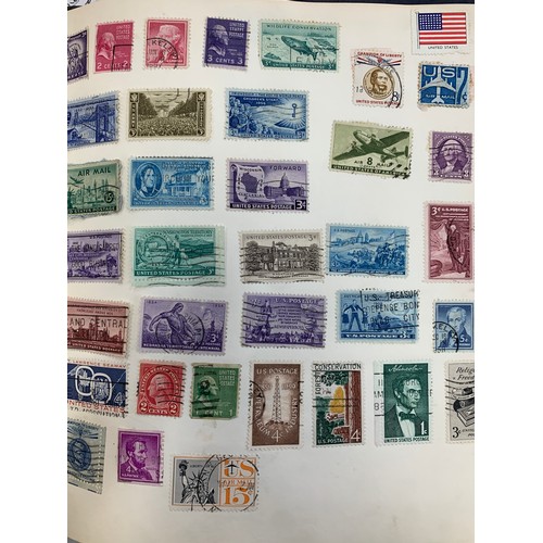 13A - World stamp collection in hobby album, including small quantities of; Australia, China, Germany, Ita... 