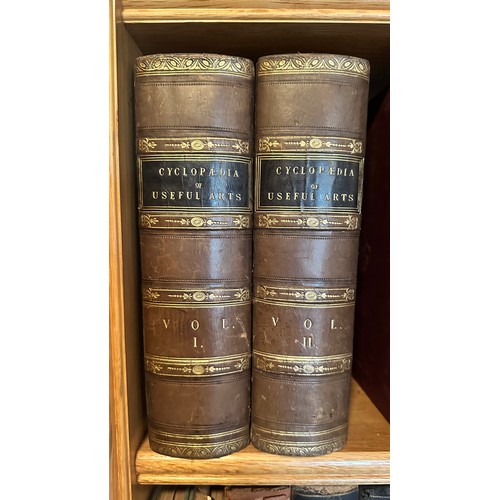 1002 - Cyclopaedia of Useful Arts (Charles Tomlinson), volumes 1 and 2, published by George Virtue, 1854.