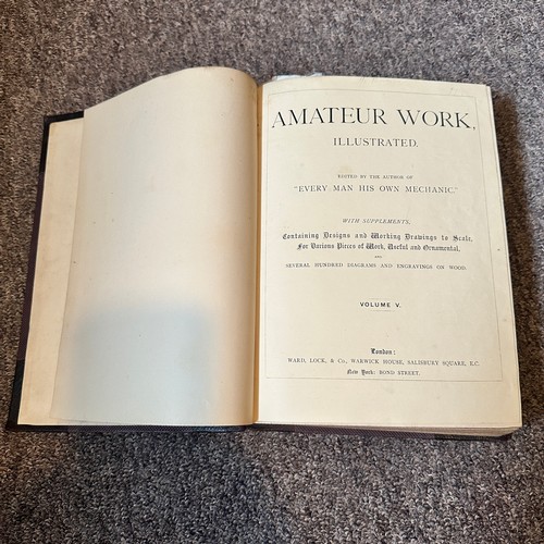 1005 - Amateur Work (Ward, Lock & Co.) in 5 bound volumes, with numbers I, IV, V, VI and VII.