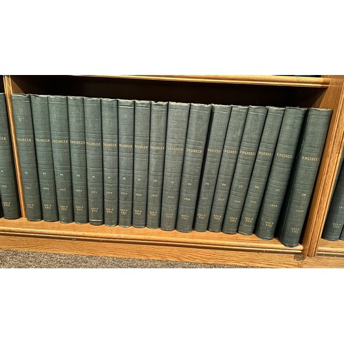 1015 - Engineer journal in 116 bound volumes, from No.34 (1872) to No.150 (1930), published in London, 