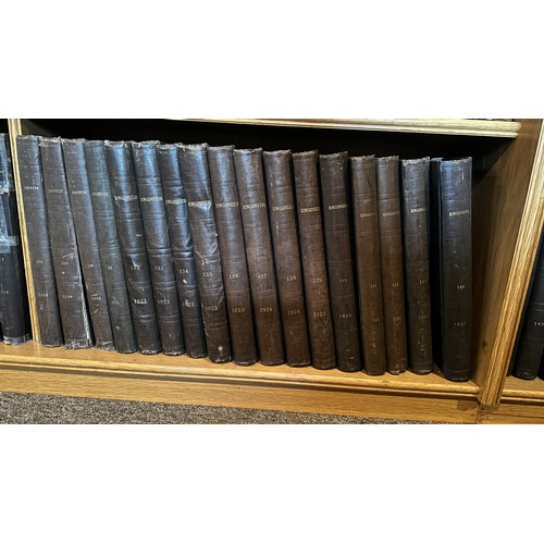 1015 - Engineer journal in 116 bound volumes, from No.34 (1872) to No.150 (1930), published in London, 