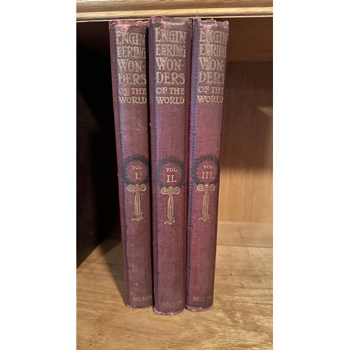 1017 - Engineering Wonders of the World volumes I, II & III, edited by Archibald Williams, published by Tho... 