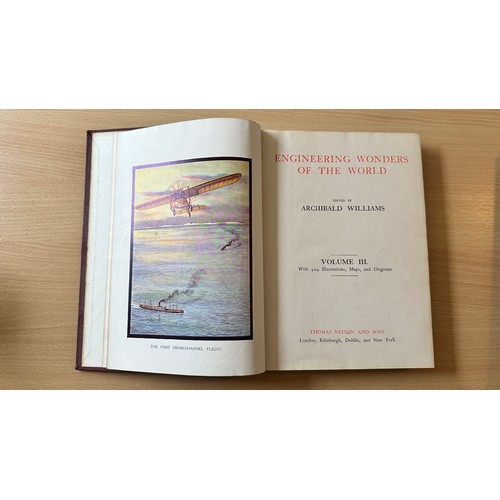 1017 - Engineering Wonders of the World volumes I, II & III, edited by Archibald Williams, published by Tho... 