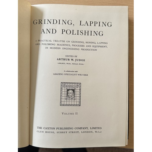 1023 - Centre, Capstan and Automatic Lathes volumes I and II, plus Grinding, Capping and Polishing volumes ... 