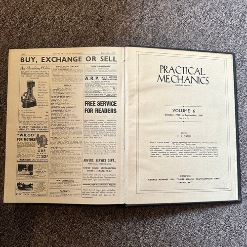 1028 - Publications - Newnes Practical Mechanics 1934-1939 (edited by F.J. Camm), volumes 2 to 6, 1930's. Q... 