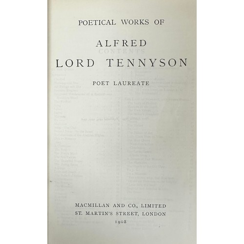 480 - Poetry, collection of ten various late 19th / early 20th Century ‘The Works of’ poetry books, fine b... 