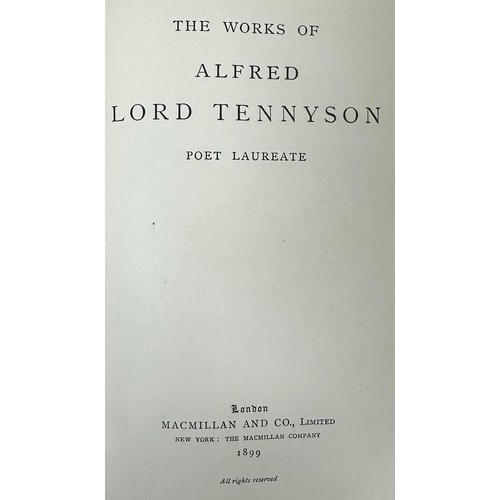 480 - Poetry, collection of ten various late 19th / early 20th Century ‘The Works of’ poetry books, fine b... 