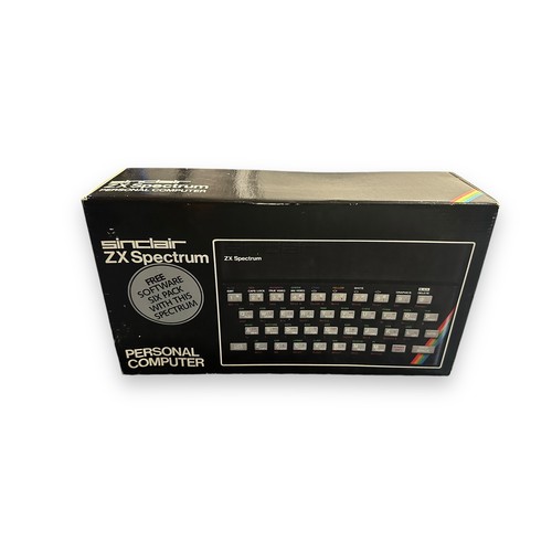 286 - 1980s original empty box for a Sinclair ZX Spectrum 48K Ram personal computer, generally excellent t... 