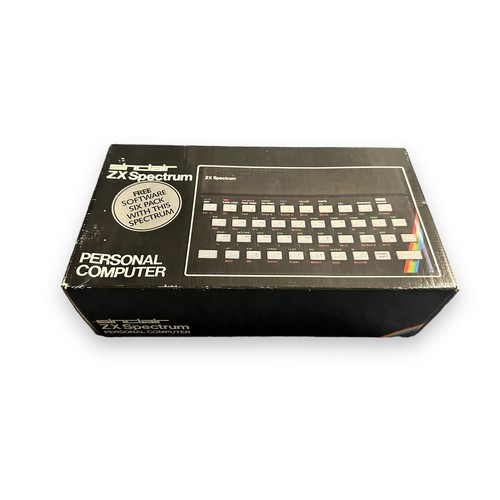 286 - 1980s original empty box for a Sinclair ZX Spectrum 48K Ram personal computer, generally excellent t... 