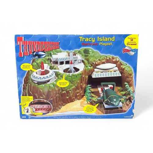 314 - Vivid Thunderbirds Tracy Island electronic playset No. 58215, generally excellent to good plus in go... 