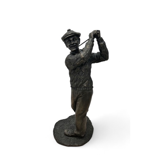 319 - Resin The Old Timer Golfer H40cm figurine, label to underneath base No. 51831B, generally excellent ... 