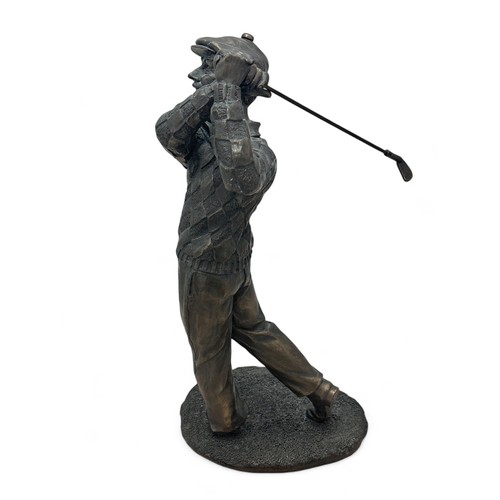 319 - Resin The Old Timer Golfer H40cm figurine, label to underneath base No. 51831B, generally excellent ... 