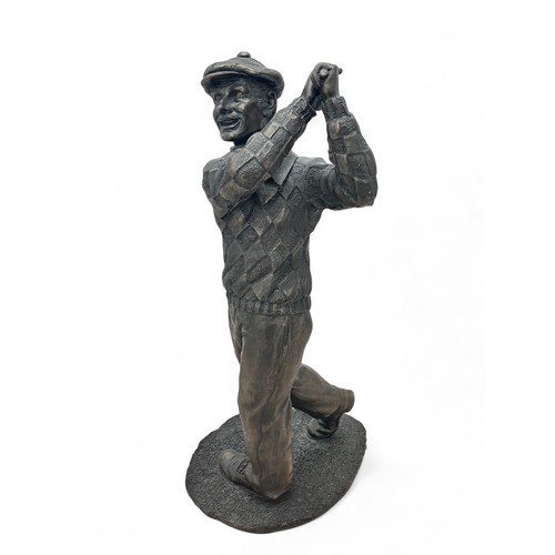 319 - Resin The Old Timer Golfer H40cm figurine, label to underneath base No. 51831B, generally excellent ... 