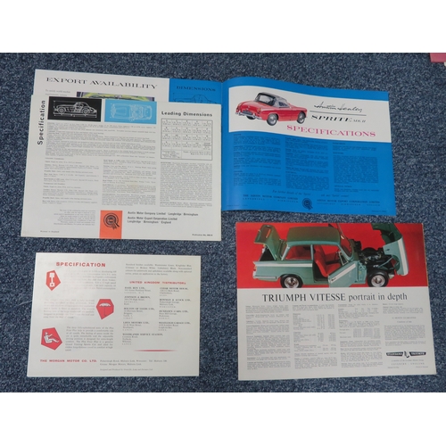 263 - 1960s British car brochures, generally excellent to good plus, with Austin Healey 3000 publication n... 