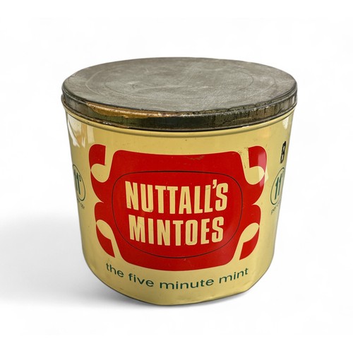 247 - Large Shop Point of Sale Nuttall's Mintoes Tin. Originally the tin held 7lb of Mintoes sold at 11 pe... 