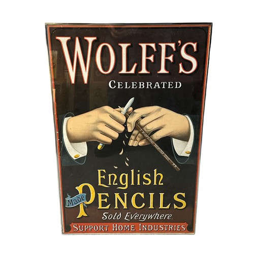 256 - Original Wolff's Celebrated English Made Pencils Sold Everywhere. Support Home Industries. Image sho... 