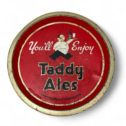 229 - Vintage Samuel Smith's Brewery of Tadcaster West Yorkshire Taddy Ales Drinks Tray 1960: You'll Enjoy... 