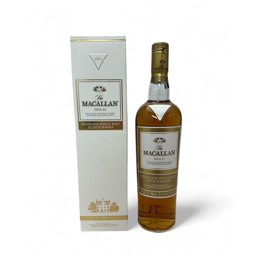 201 - Macallan Gold Speyside Highland Single Malt Scotch Whisky, 40% ABV / 70cl. Boxed and sealed.