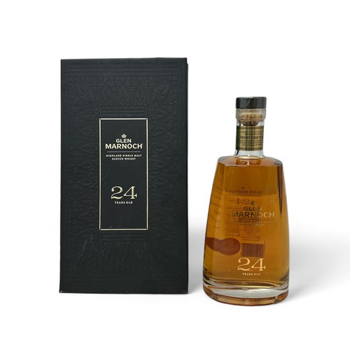 202 - Glen Marnoch 24 Years Old Highland Singlle Malt Scotch Whisky 40% ABV / 70cl. Boxed and sealed.