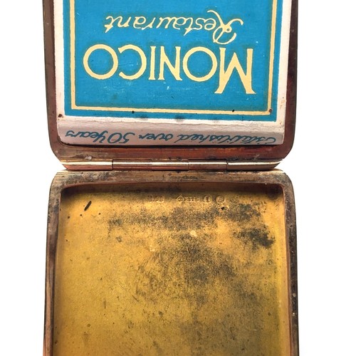 93 - A 9ct gold matchbook holder with engine turned decoration. Hallmarks to interior for SJR, Edinburgh ... 