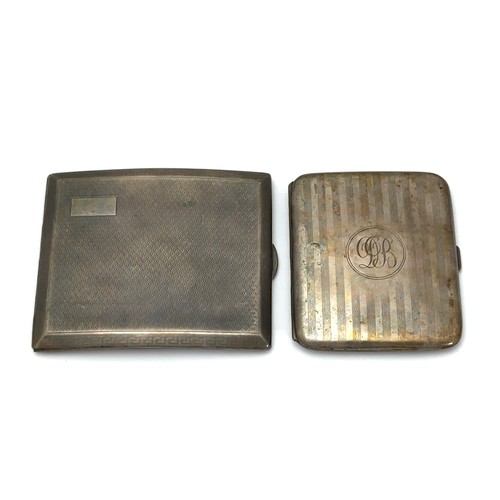 101 - Two silver cigarette cases.