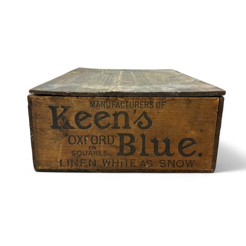 213 - Wooden Keen's Mustard Trade Box. Etched on top of box Keen Robinson & Co. Keen's Mustard Robinson's ... 