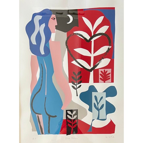 396 - Lo Cole (British, b. 1962), ‘Blue Venus’ limited edition screenprint. Signed, titled and numbered in... 