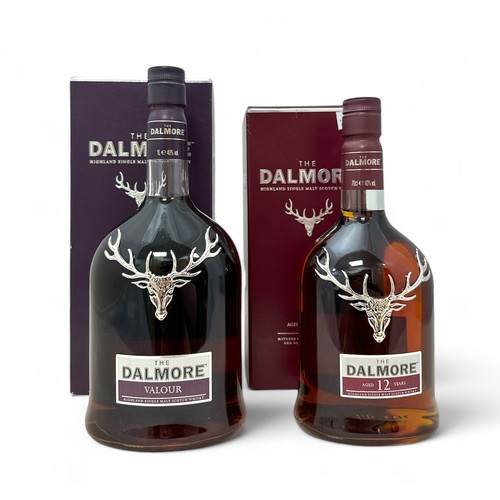 199 - Pair of The Dalmore Highland Single Malt Scotch Whiskys including The Dalmore Valour 40% ABV / 1L an... 