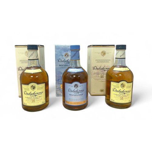 187 - Trio of Dalwhinnie Highland Single Malt Scotch Whiskys including two Aged 15 Years 43% ABV / 70cl an... 