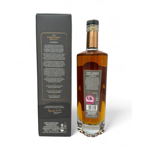 184 - The Lakes Single Malt Whisky, The Whiskymaker's Edition - Colheita, 'Matured in the finest, meticulo... 